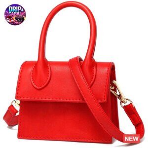 Mini Crossbody Bag Crocodile Pattern PU Leather Adjustable Strap Chic Handbag